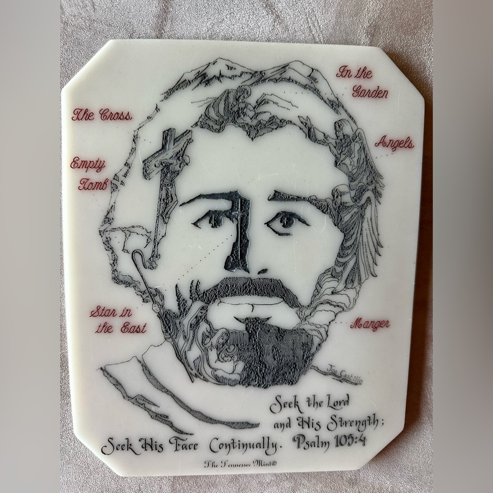 The Face of Christ Plaque by Joe Castillo The Tennessee Mint. Preowned